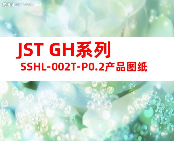 JST GH系列 SSHL-002T-P0.2产品图纸